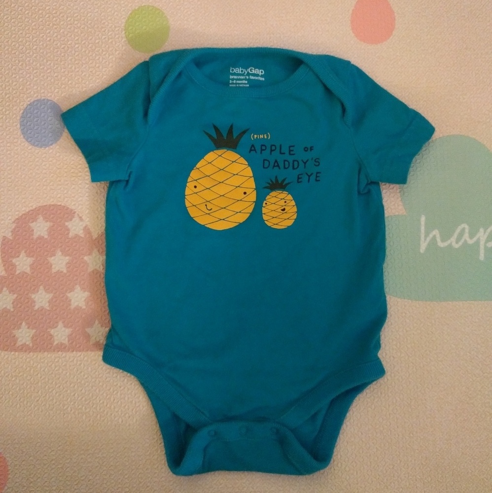 Pineapple Baby GAP Bodysuit 3-6 Months